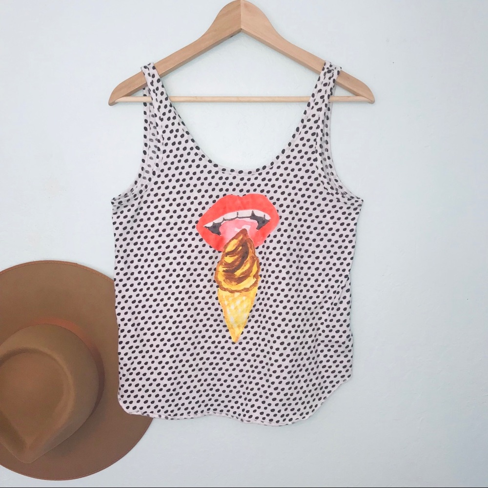 Vans off the Wall ice cream graphic tank top